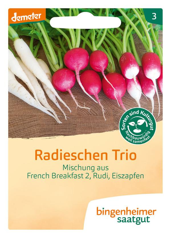 Produktfoto zu Saatgut, Radieschen Trio