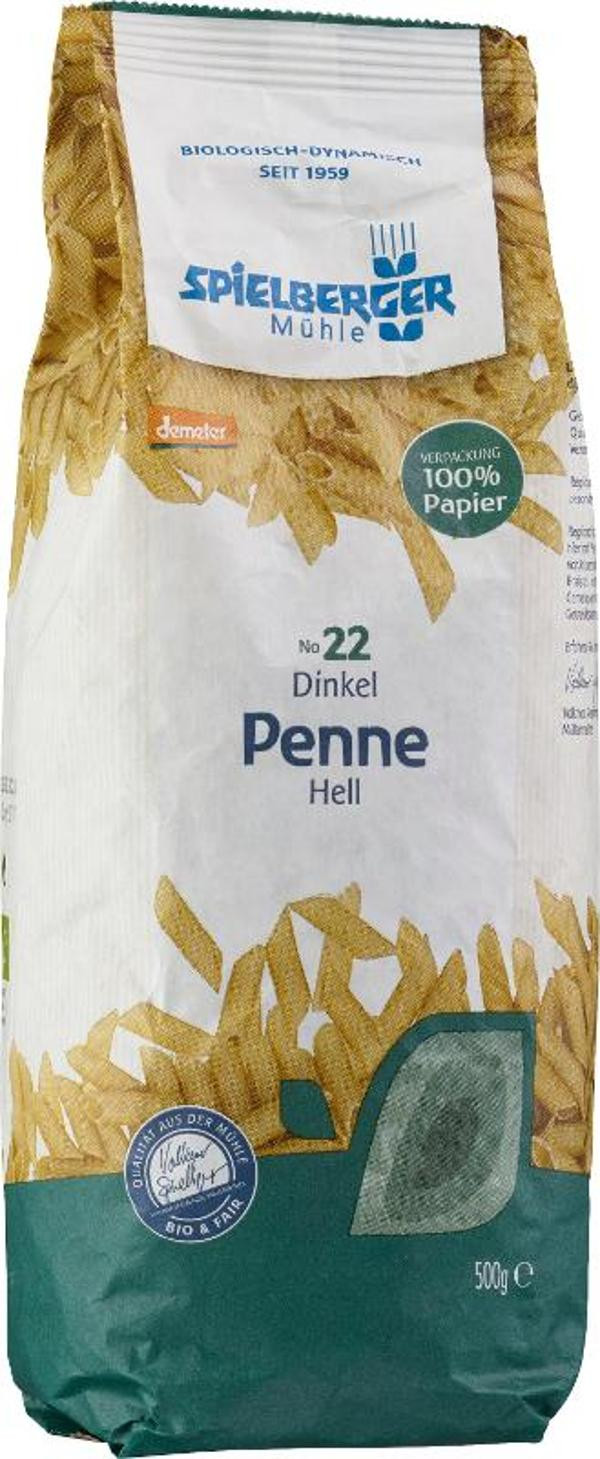 Produktfoto zu Dinkel Penne hell, 500g, Spielberger