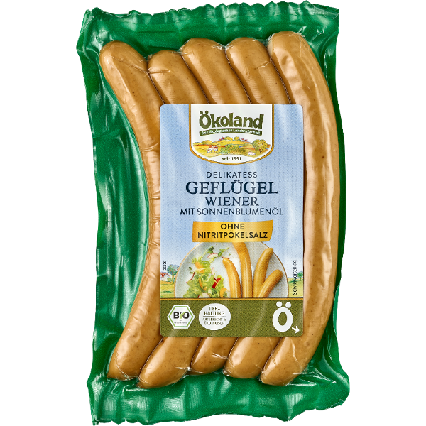 Produktfoto zu Delikatess Geflügel Wiener 5 Stück, 200g