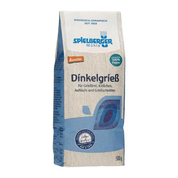 Produktfoto zu Dinkelgrieß 0,5kg