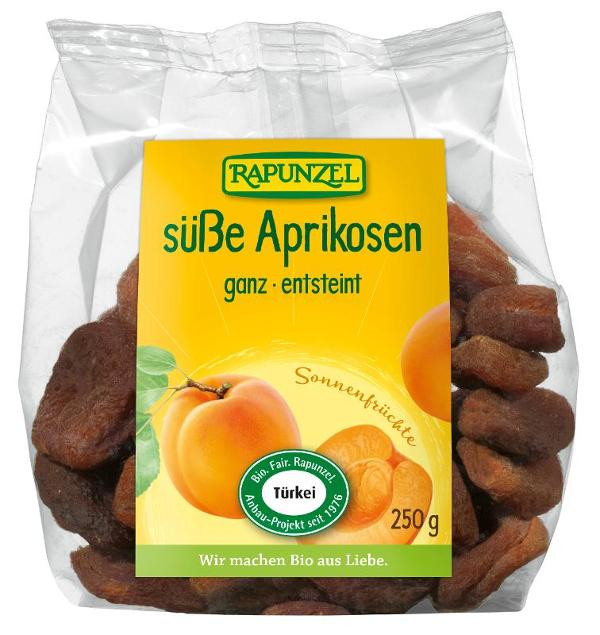 Produktfoto zu Süße Aprikosen ganz, entsteint, Demeter 250g