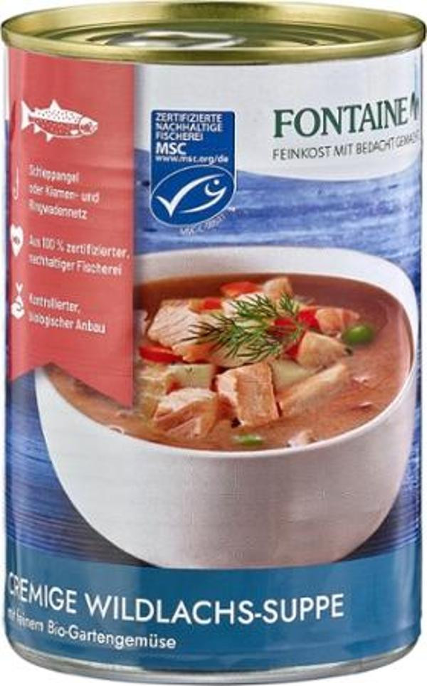 Produktfoto zu Wildlachssuppe 400g