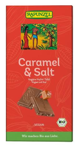 Produktfoto zu Caramel & Salt Schokolade vegan 100g