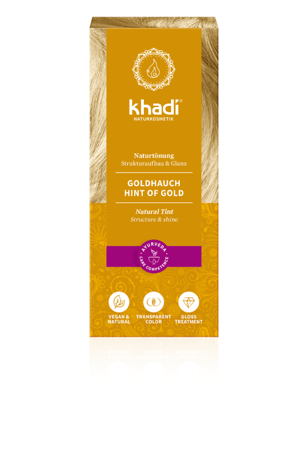 Produktfoto zu khadi Pflanzenhaarfarbe Goldhauch, 100g