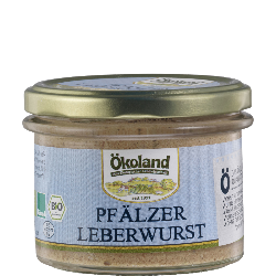 Produktfoto zu Pfälzer Leberwurst Gourmet Qualität 160g