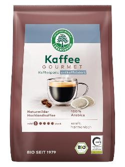 Produktfoto zu Gourmet Kaffee Crema entkoffeiniert Pads 18 Stk.