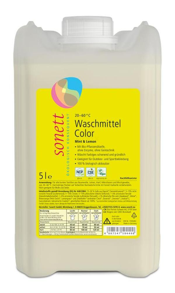 Produktfoto zu Waschmittel Color Mint & Lemon, 5l