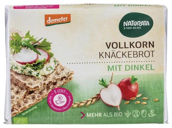 Produktfoto zu Vollkorn Knäckebrot mit Dinkel, 250g