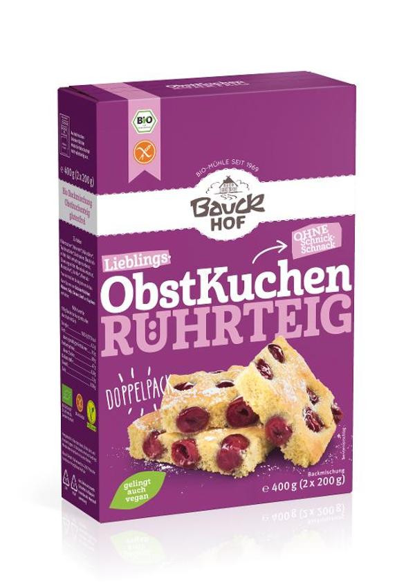 Produktfoto zu Backmischung Obstkuchen Rührteig 400g