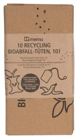 Produktfoto zu Bioabfall-Kompostbeutel aus Recyclingpapier, 10 Stk.