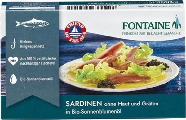 Produktfoto zu Sardinen ohne Haut und Gräten, 120g