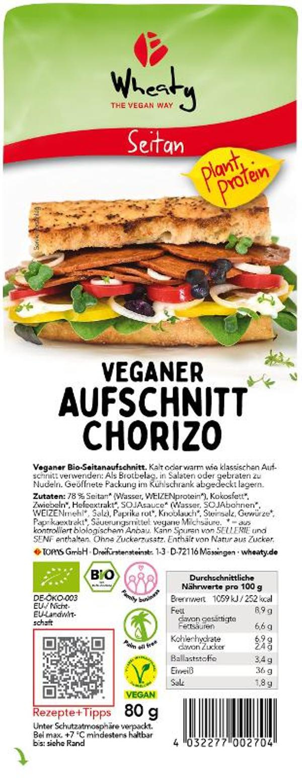 Produktfoto zu Wheaty Aufschnitt Chorizo, 80g