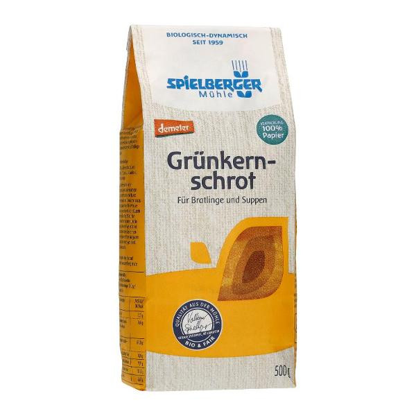 Produktfoto zu Grünkernschrot Demeter, 500g