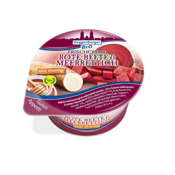 Produktfoto zu Roggenburger Frischcreme Rote Beete & Meerrettich 125g