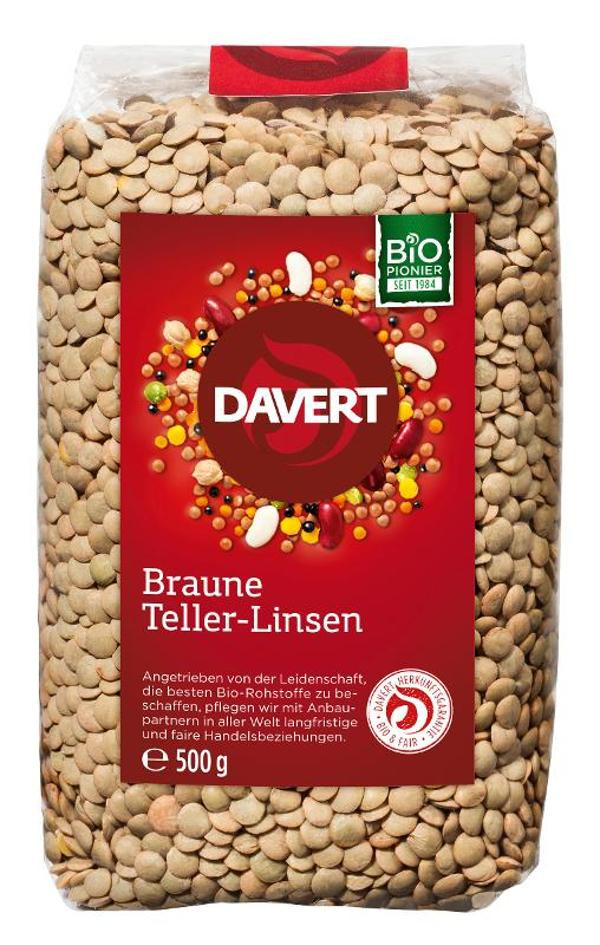 Produktfoto zu Braune Tellerlinsen 500g