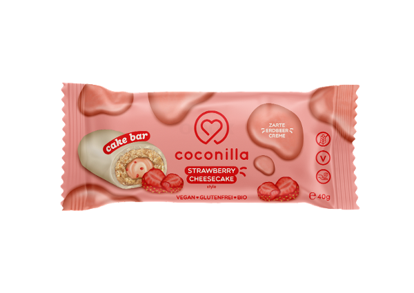 Produktfoto zu Cake Bar Strawberry-Cheesecake Riegel 40g