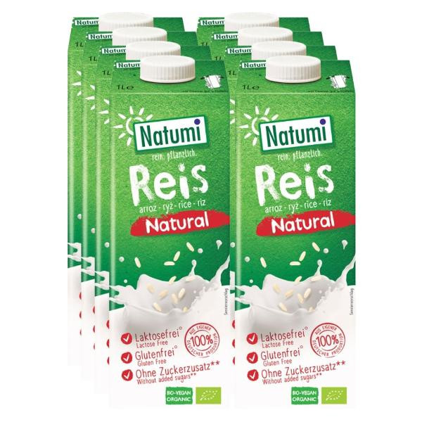 Produktfoto zu Reisdrink Natural Natumi 8x1l