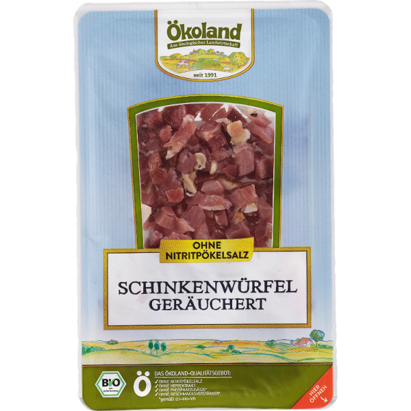 Produktfoto zu Schinkenwürfel geräuchert 80g