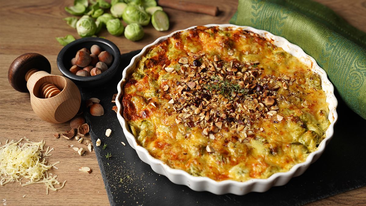 Rezeptbild für Rosenkohlgratin