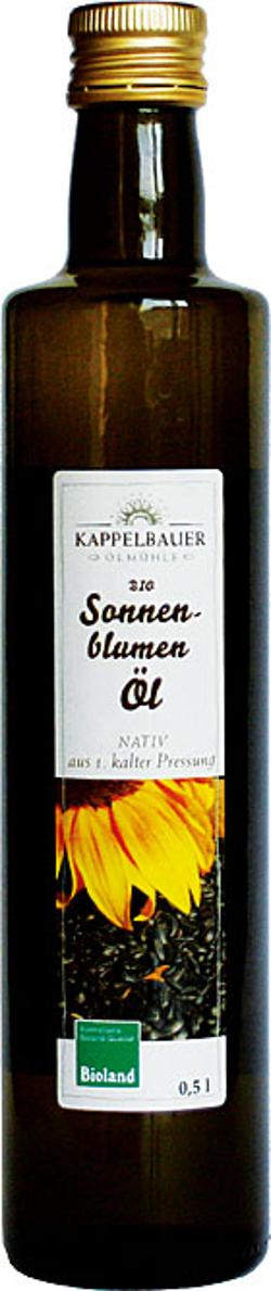 Produktfoto zu Sonnenblumenöl 0,5l, Kappelbauer