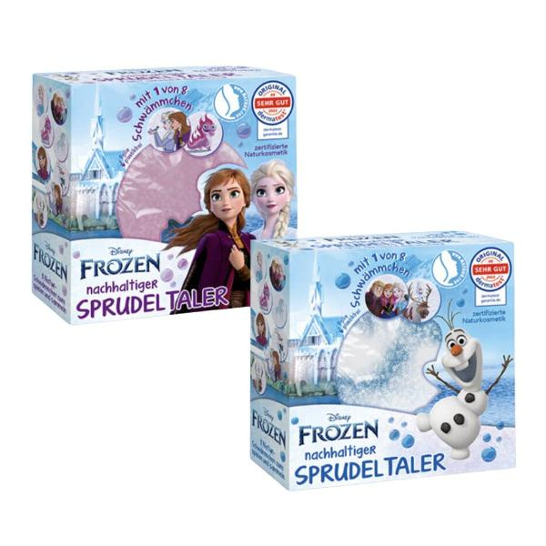 Produktfoto zu Kinder-Bade-Sprudeltaler Disney FROZEN mit Schwämmchen, 1 Stück