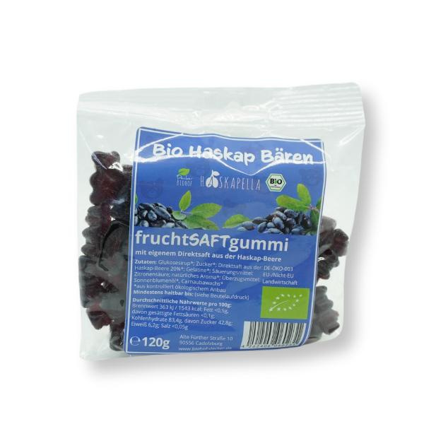 Produktfoto zu Haskap Bären Fruchtsaftgummi 120g