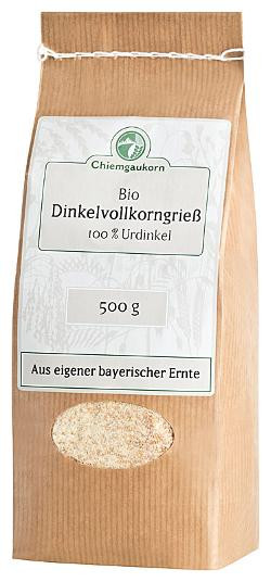 Produktfoto zu Dinkelgrieß 0,5kg, Vollkorn