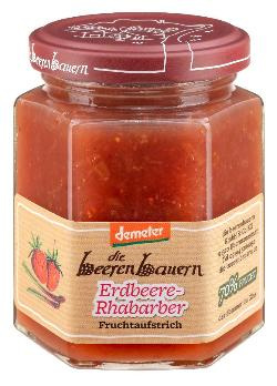 Produktfoto zu Erdbeere-Rhabarber-Fruchtaufstrich 200g