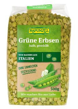 Produktfoto zu Erbsen grün, halb, geschält, 500g