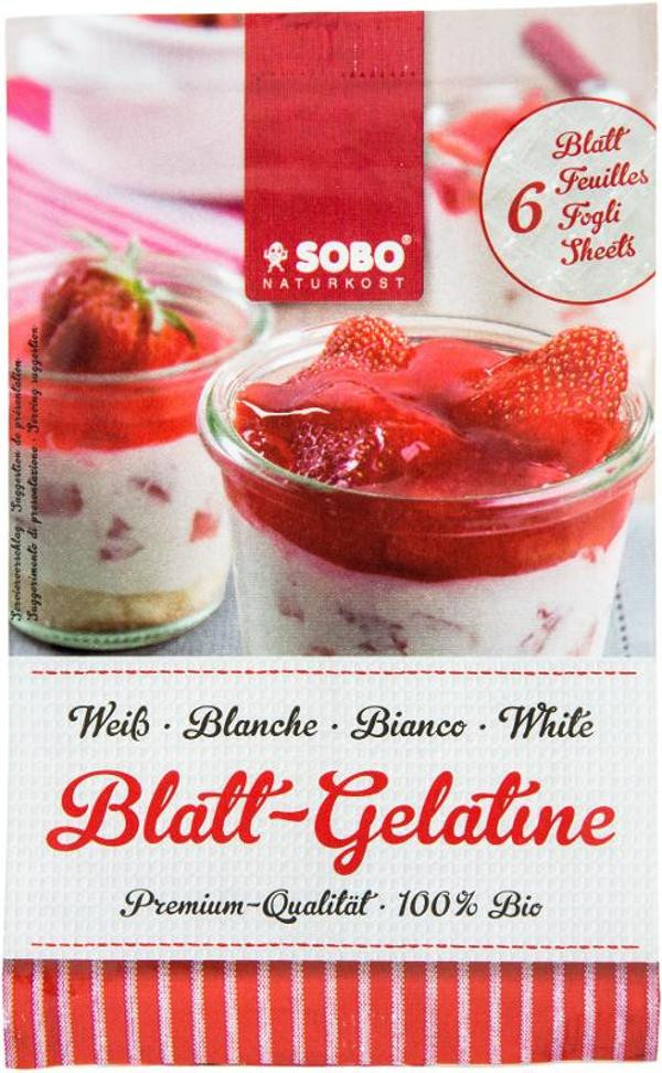 Produktfoto zu Blatt-Gelatine, 6 Blatt (10g)