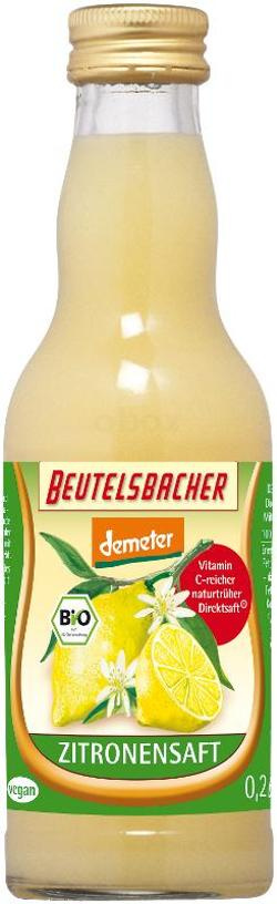 Produktfoto zu Zitronensaft Demeter, 0,2l