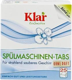 Produktfoto zu Klar Spülmaschinen-Tabs ohne Duft, 25 Stück