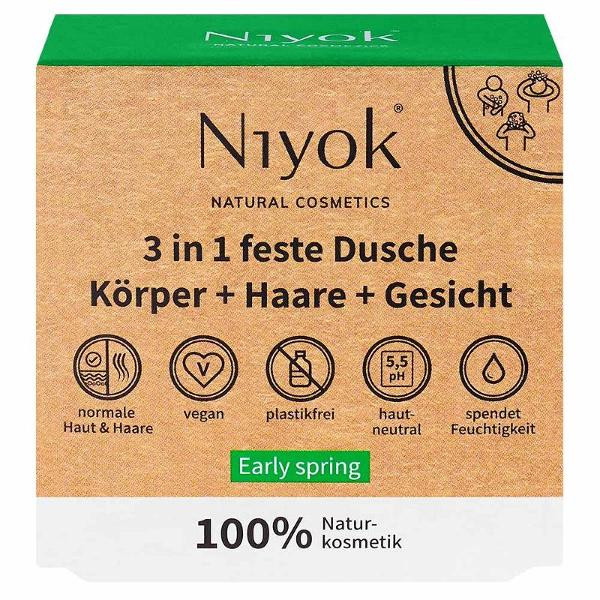 Produktfoto zu 3in1 Feste Dusche Körper Haare Gesicht, 80g