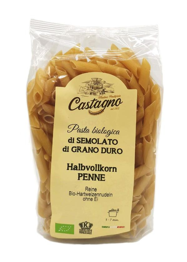 Produktfoto zu Penne semolato Halbvollkorn 550g