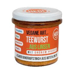 Produktfoto zu Vegane Art, Teewurst mit grünem Pfeffer, 140g