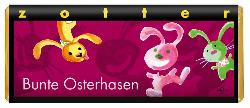 Produktfoto zu Bunte Osterhasen - Kirsch auf Nusswaffel, Zotter 70g