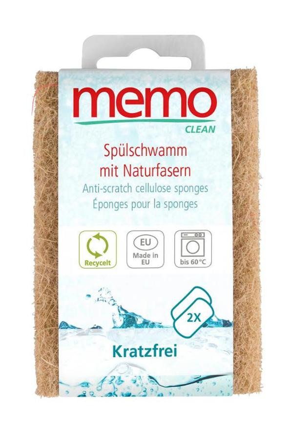 Produktfoto zu Spülschwamm kratzfrei aus Recyclingmaterial, 2 Stück