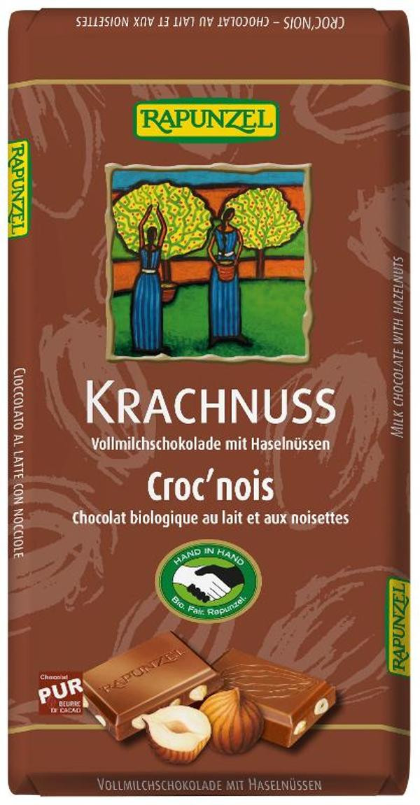 Produktfoto zu Vollmilch Schokolade Krachnuss, 100g