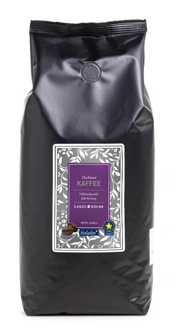 Produktfoto zu Hochlandkaffee ganze Bohne 1 kg