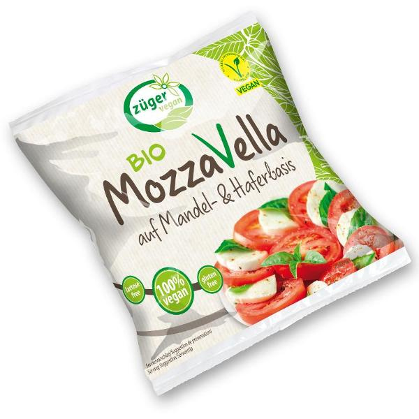 Produktfoto zu MozzaVella (veganer Mozzarella) 125g