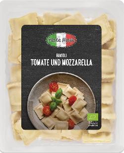 Produktfoto zu Frische Ravioli mit Tomate und Mozzarella 250g