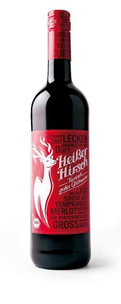 Produktfoto zu Heißer Hirsch roter Glühwein 0,75l