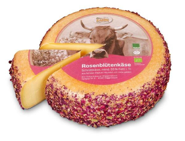 Produktfoto zu Allgäuer Rosenblütenkäse