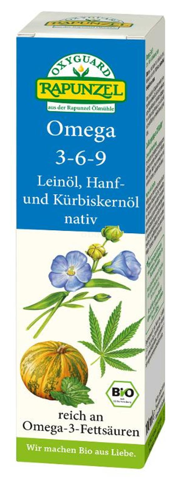 Produktfoto zu OXYGUARD© Rapunzel Omega 3-6-9 Öl 100ml