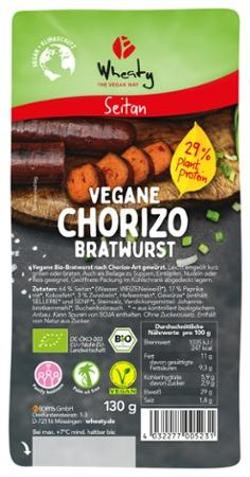 Produktfoto zu Vegane Chorizo Bratwurst 130g