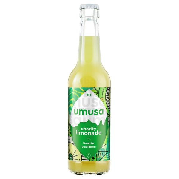 Produktfoto zu Charity Limonade Limette Basilikum, 0,33l