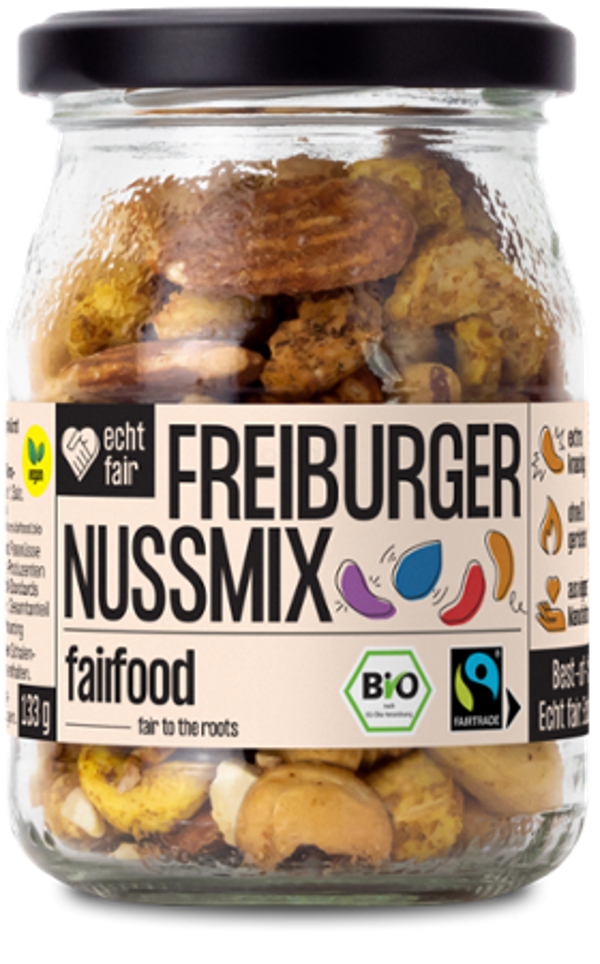 Produktfoto zu Fairer Nussmix geröstet & bunt gewürzt, 133g