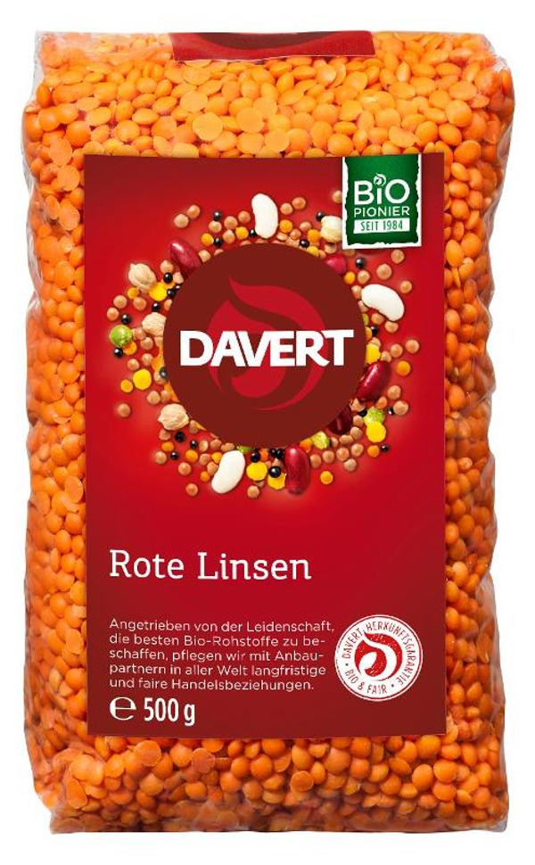 Produktfoto zu Rote Linsen, 500g